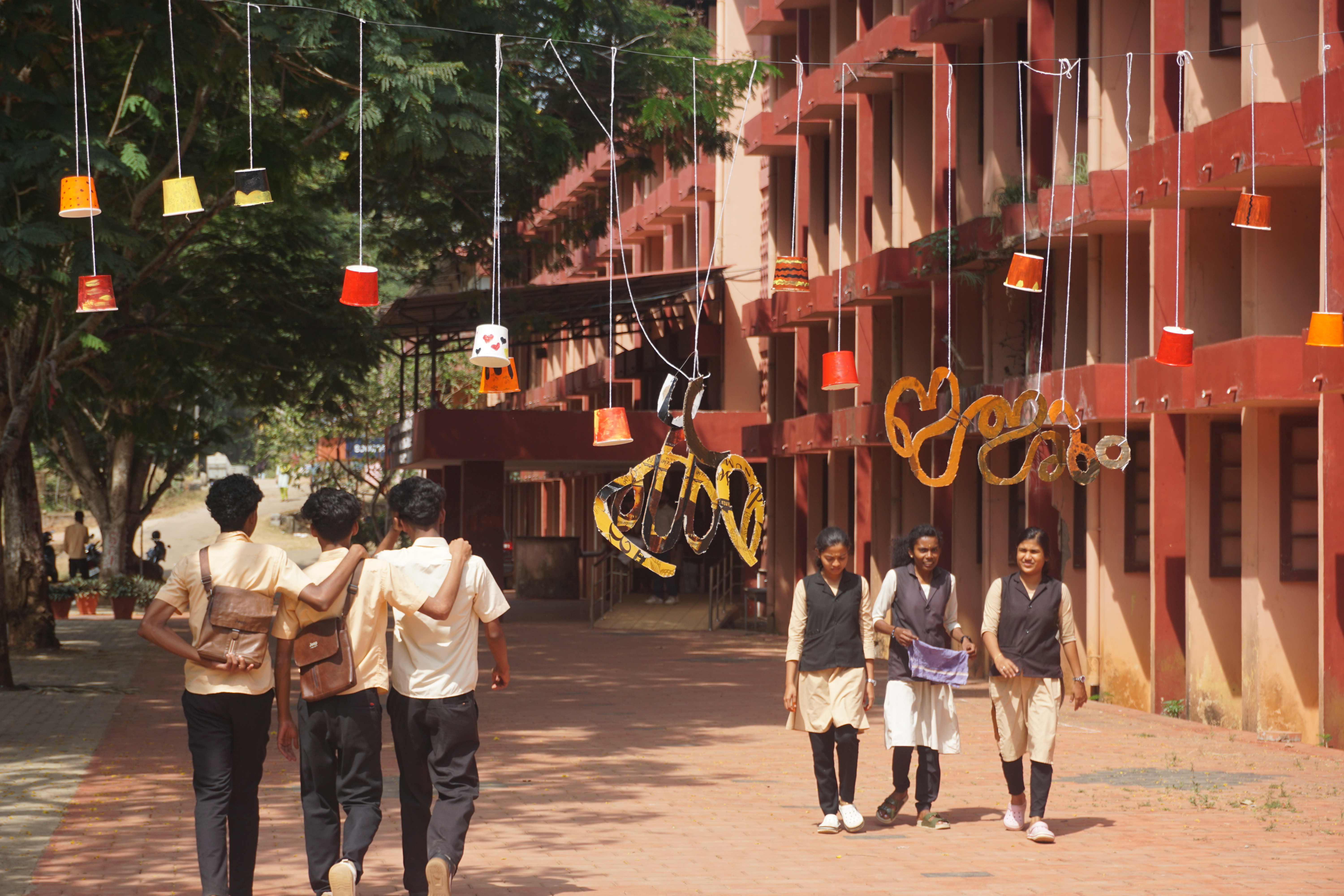 Side view of A-Block